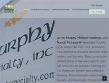 Tablet Screenshot of murphyspecialty.com